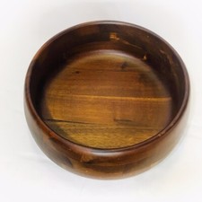 Wooden Serving Bowl Pieced Turned 8"