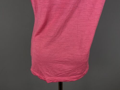 Icebreaker Womens T-Shirt Short Sleeve Merino Wool Pink Size S - Picture 8 of 12