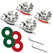 4PCS Car Battery Terminal Connectors Quick Release Disconnect Positive Negative 