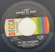 The Free Movement Found Someone Convince My Heart Vinyl 45 Rpm 7" Decca Single