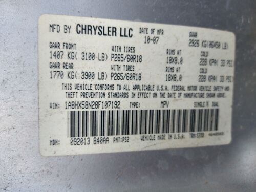 CHRYSLER SKIM IMMOBILIZER TRANSCEIVER MODULE 68018274AF IGNITION LOCK CYLINDER - Picture 2 of 13