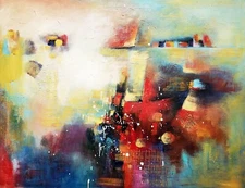 Abstract -Item#AB1F12-4, 36x48 100% Hand painted Oil Painting on Canvas,