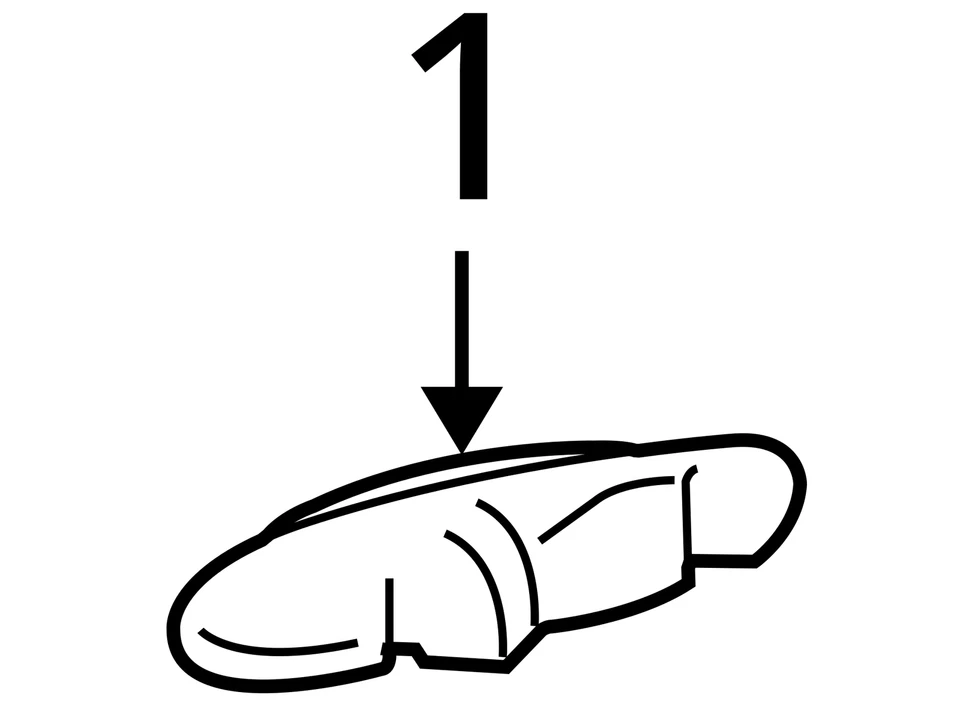 Manija de puerta de coche Lincoln Town 2007 7W1Z5426604ac - nuevo OEM Foto 4 de 4