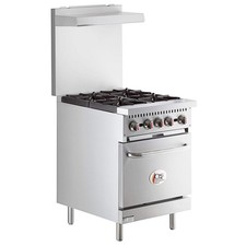 Natural Gas 4 Burner 24" Range with Space Saver Oven - 150,000 BTU