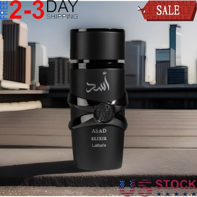 #ad USA Lattafa Asad Elixir Unisex 100ml Eau De Parfum Spray NEW RELEASE $16.63