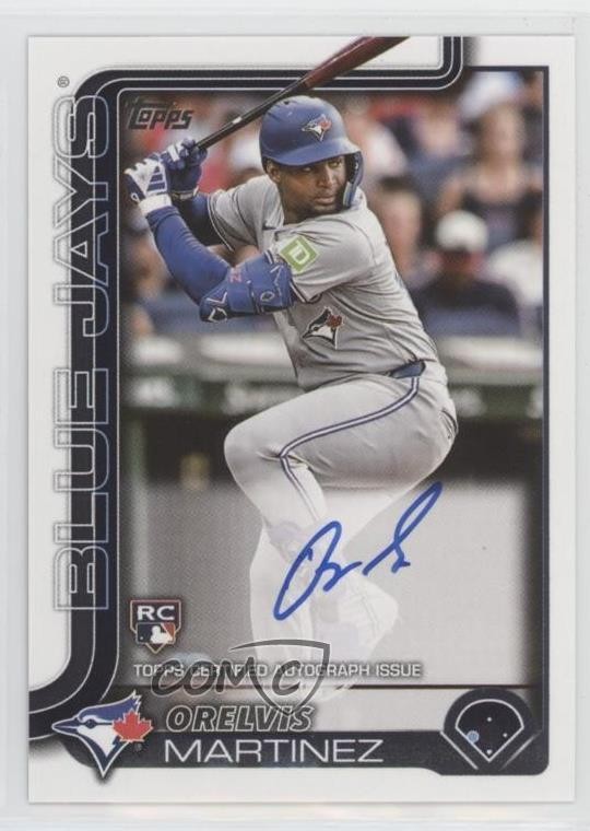 2025 Topps Series 1 Flagship Real One Orelvis Martinez #18 Rookie Auto RC 0k26