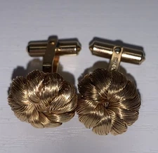 Destino Vintage Gold Wire Cufflinks Bullet Back Rare PAT 2093723 PAT 2544893