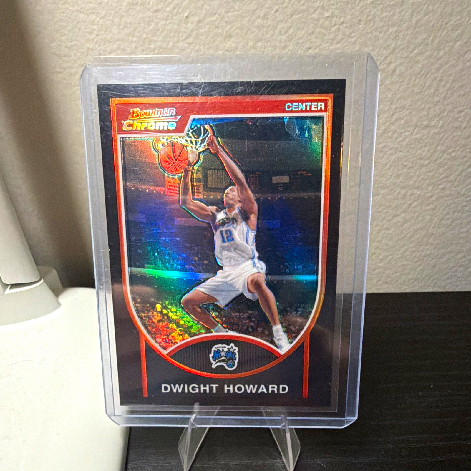 Dwight Howard 2007-08 Bowman Chrome Black Refractor /199 #2 Orlando Magic