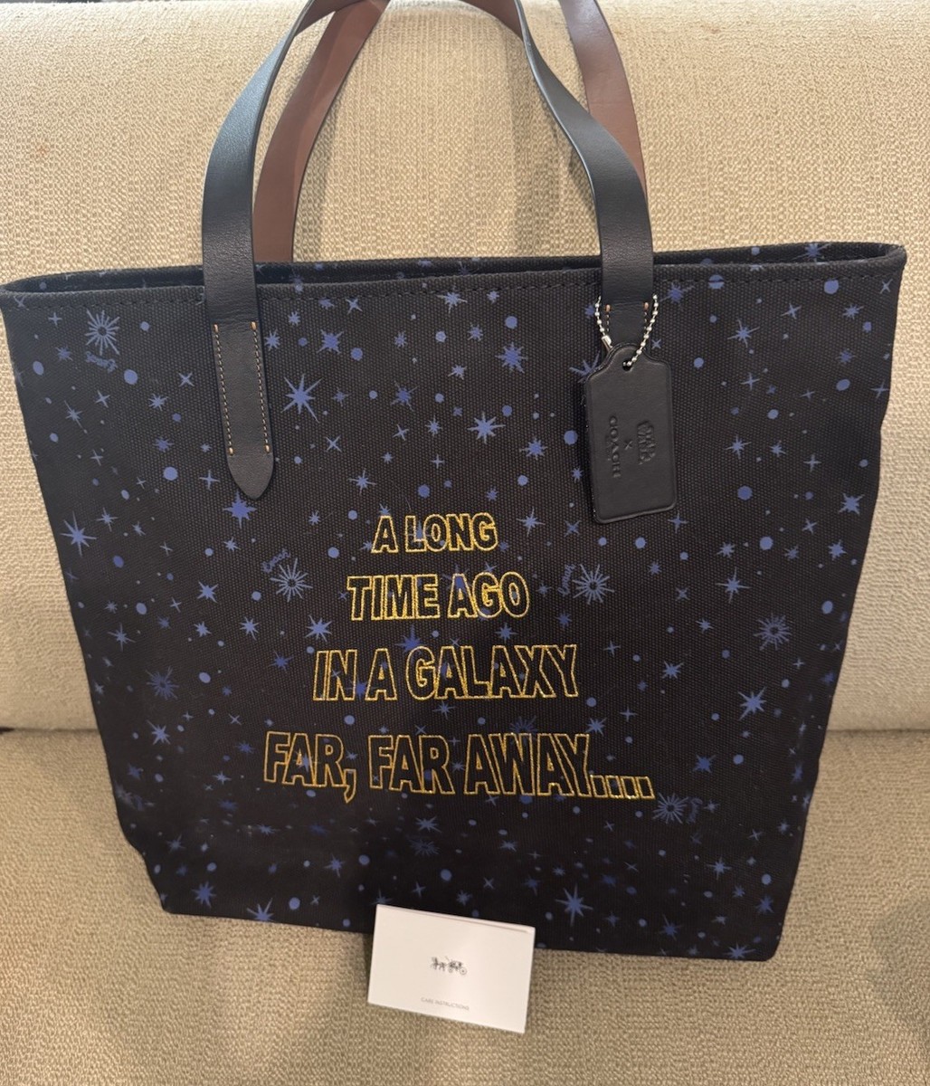 Coach X Star Wars Galaxy Starry Scroll Canvas Tote Bag | eBay