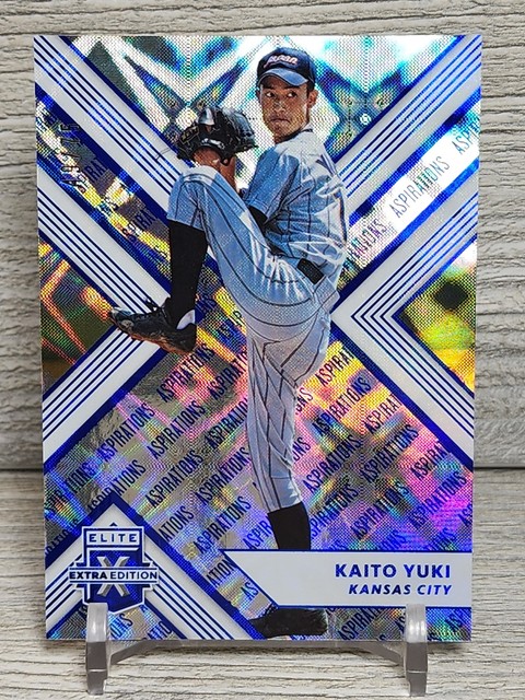 2018 Panini Elite Extra Edition - Kaito Yuki #197 Aspirations Blue /75 (RC)
