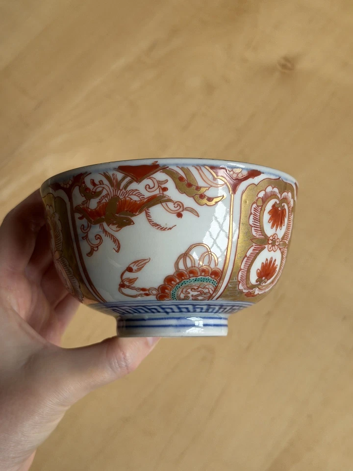 Antique Gold Imari Hand Painted Footed Bowl - Image 4 of 4
