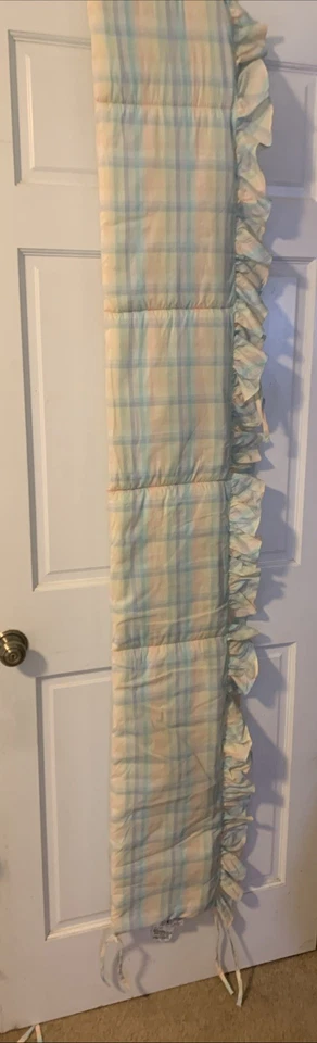 Juego de 3 piezas de ropa de cama de cuna Peter Rabbit acolchado 48x34 vintage raro Foto 4 de 4