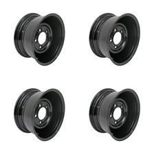 Smooth Black 8x16 Steel Wheel (x4) - Land Rover Defender - DA4951