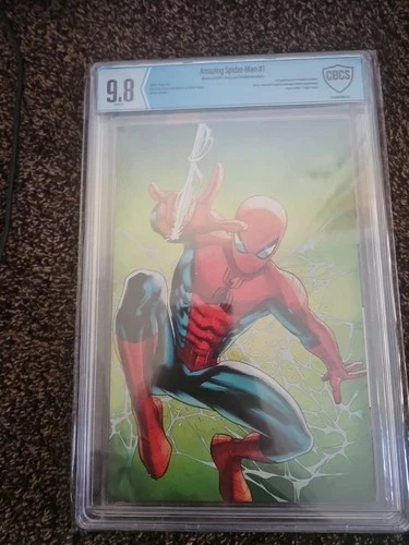 Marvel Amazing Spider-Man #1 2025 Land Virgin Variant 1:100 CBCS 9.8