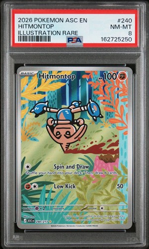 Hitmontop graded PSA 8 for sale on eBay