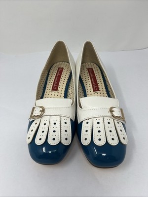 Womens BAIT But Another Innocent Tale Ballet Flats Shoes Blue w Buckle