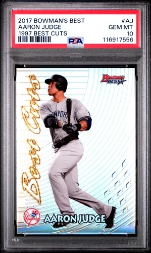 2017 Bowman's Best 1997 Best Cuts #AJ Aaron Judge PSA 10 - QTY AVAILABLE