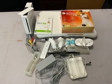 Nintendo Wii Video Game Console RVL-001 White FIT ACTIVE Balance Board Works 