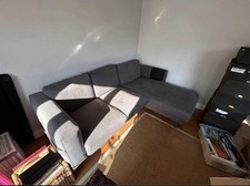 IKEA  L Shaped Grey Sofa Great Condition