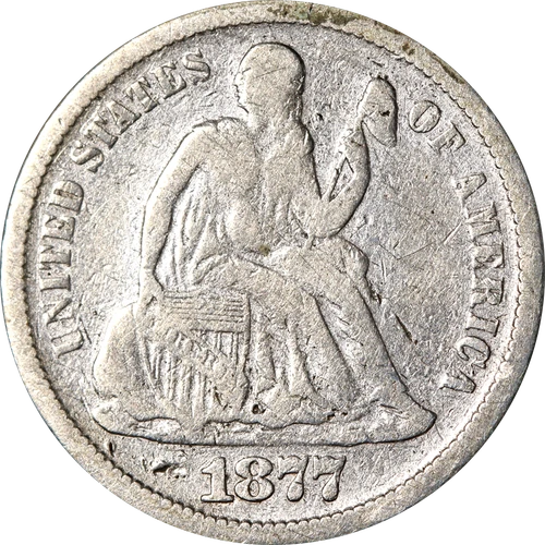 1877-S Seated Liberty Dime