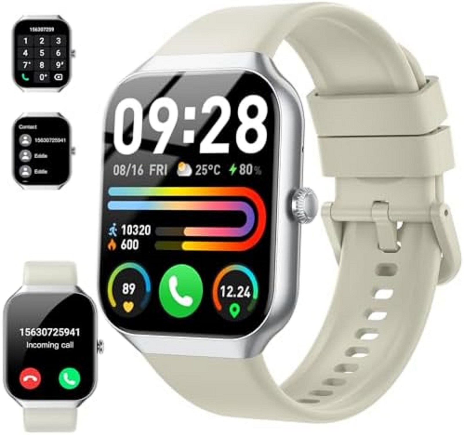 Reloj inteligente para hombre y mujer (contestaci&oacute;n y reali