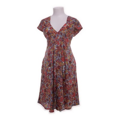 Gold & Silver, Kleid, Größe: S, Rot/Gelb/Grau/Weiß/Mehrfarbig, Polyester #lSJ