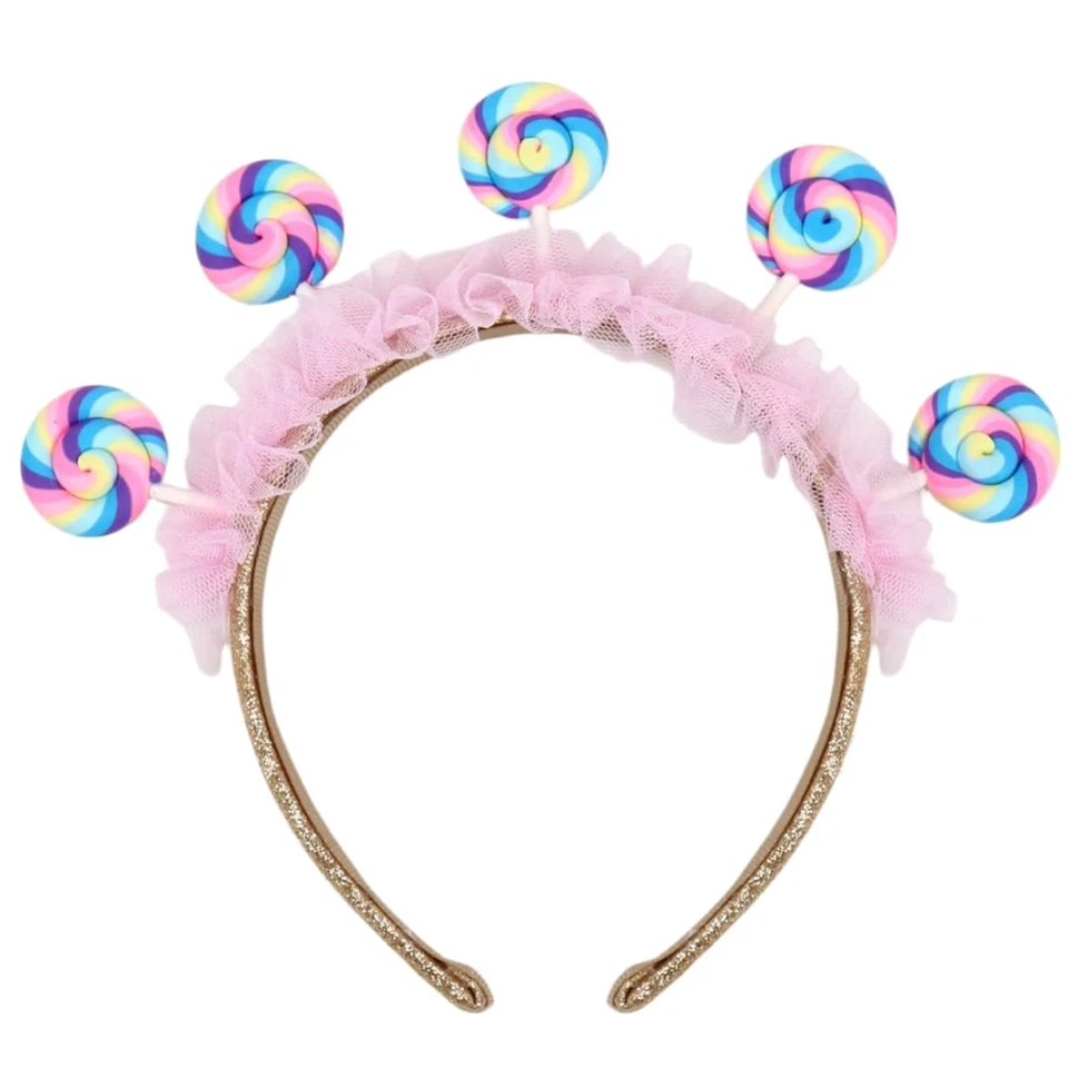 Lollipop Kostüm Haarreif, Candy Haarreif Fasching Damen, Lollipop Stirnband, ... - Bild 1 von 4