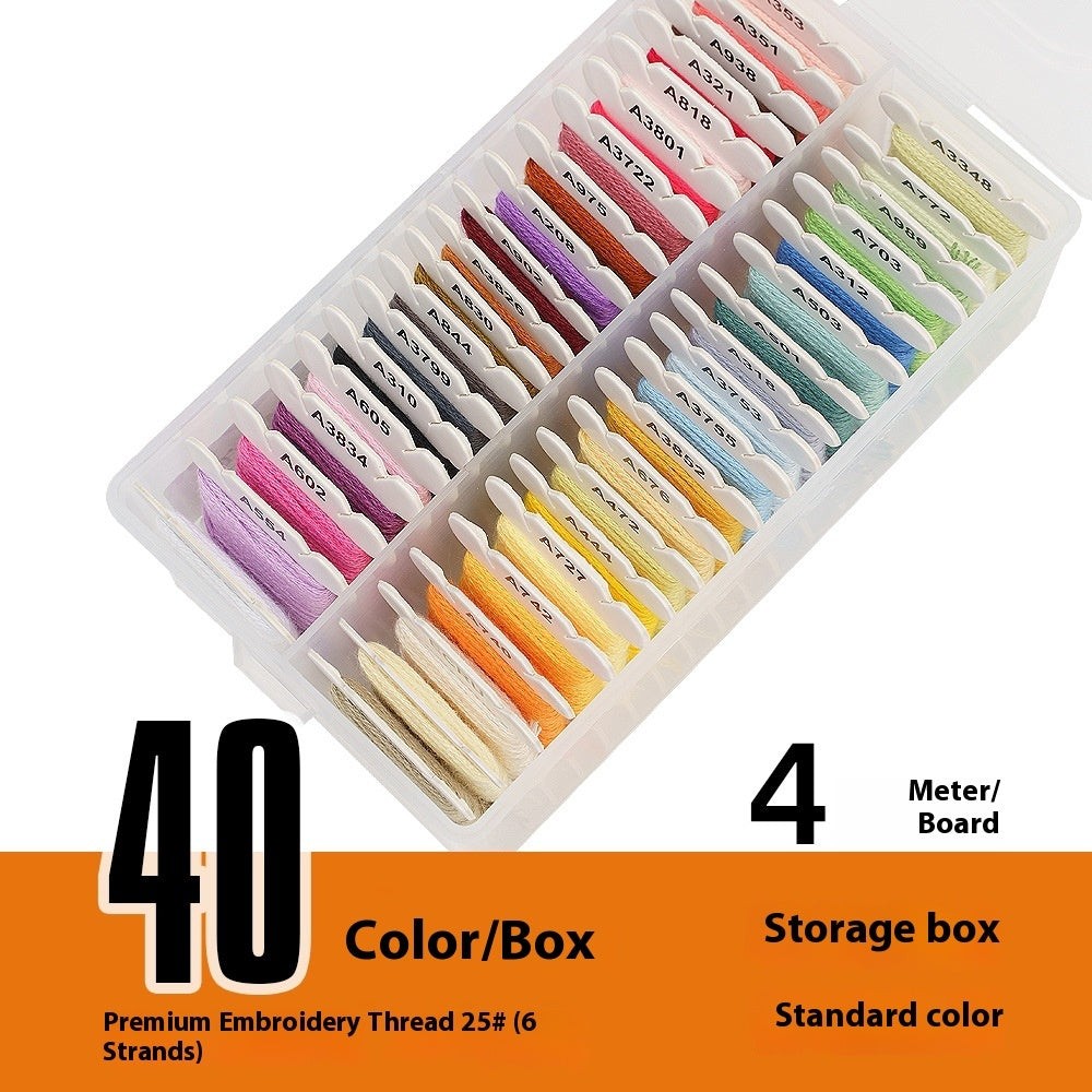 Floss Bobbin Organizer Kit With Embroidery Thread Floss