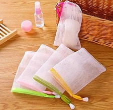 10 PCS Exfoliating Mesh Soap Pouch Bubble Foam Net Soap Sack Saver Pouch
