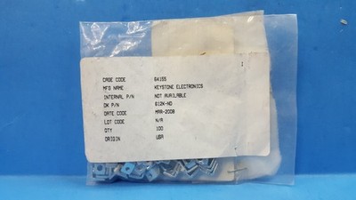 ~70 Pcs-MOUNTING BRACKET , 612, Keystone, Short, L0.13'', 4-40 Steel, Zinc Plated