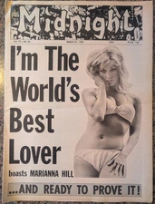 Midnight Newspaper 3/21/1966, Marianna Hill Cover/Feature, Johnny Carson