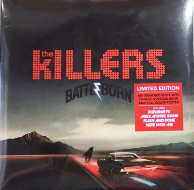THE KILLERS Battle Born 2LP 180g Red Vinyl 2012 Poster Booket * RARE NEW