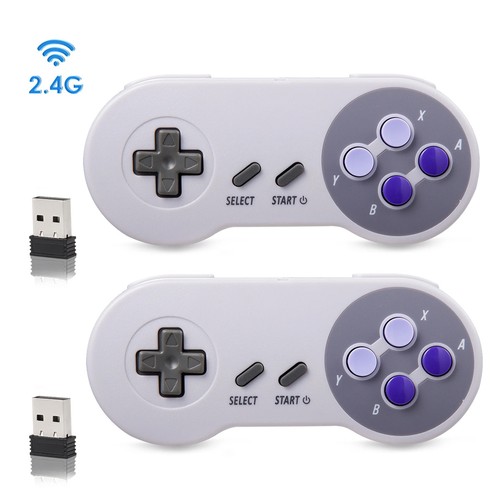 2.4 GHz Wireless Controller SNES Classic For Windows PC Mac Raspberry Pi 2pcs - Picture 4 of 20