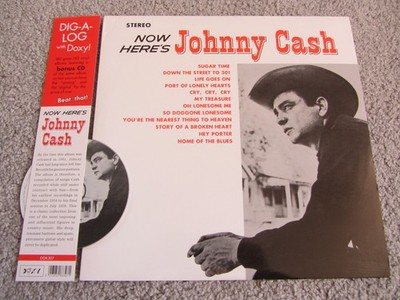 JOHNNY CASH - NOW HERE'S JOHNNY LP 180gr Vinyl + CD DOXY DOK 307 (2011)