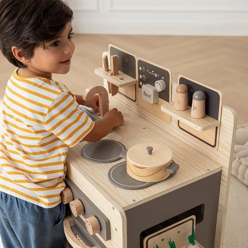 howa Kinderküche Spielküche aus Holz FoodieFun inkl. 10 TLG. Kinderküchenzube... - Bild 5 von 8