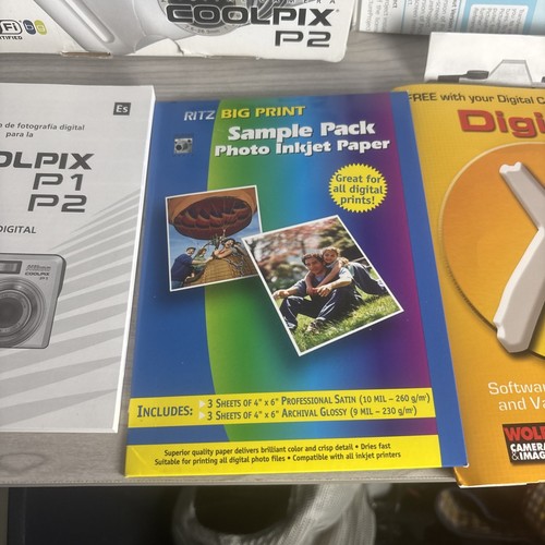 Nikon Coolpix P2 BOX AND MANUALS ONLY! - Picture 6 of 8