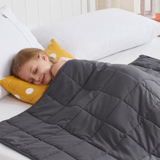 Cuteking Weighted Blanket 7Lbs, 40"X 60", Grey Heavy Blanket for 60-80Lbs, Wei