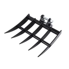 Excavator Rake Attachment for Mini Excavators Tractors 490×520mm Bucket 25mm Pin