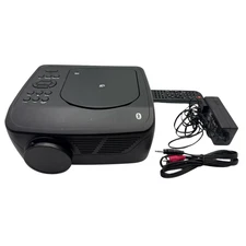 GPX Movie+ Projector with DVD/CD Player Bluetooth HDMI USB MicroSD 150" Screen