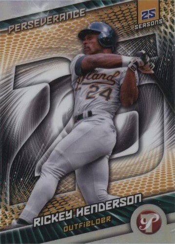 RICKEY HENDERSON 2023 Topps Pristine BLUE Refractor SP /75 