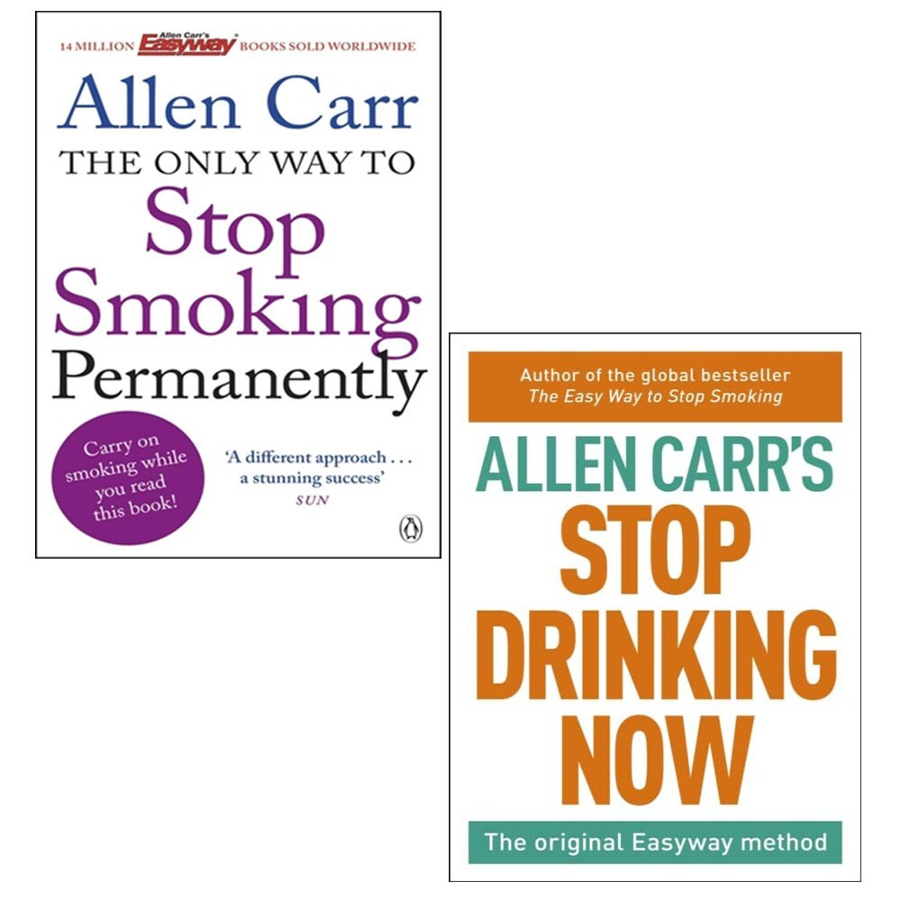 Allen Carr Collection 2 Books Set Stop Smoking Now, Only Way to Stop Smoking