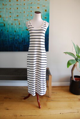 Anthropologie THE LADY & THE SAILOR Stripe Long Dress Size 2 | eBay