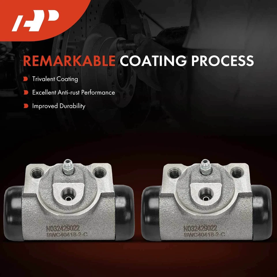 A-Premium 2x Cilindro de rueda de freno de tambor trasero para Chrysler Imperial Dodge Polara Foto 3 de 4