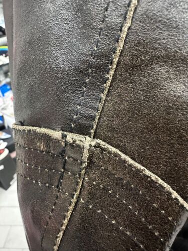 Vera Pelle Chaqueta de Piel Hombre Tg52 Marrón LLV1010 - Imagen 8 de 20