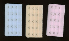 3 Bra Extenders 5 Hooks Between Ends of Band Flesh Pink Blue 3 3/4" H B-1-4