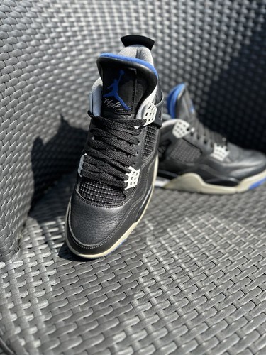 Nike Air Jordan 4 Retro Motorsports Alternate 2017 UK7 308497-006 nero blu - Foto 3 di 14