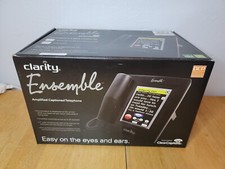 Clarity Ensemble Digital Touch Screen Amplified speaker Phone Closed Caption