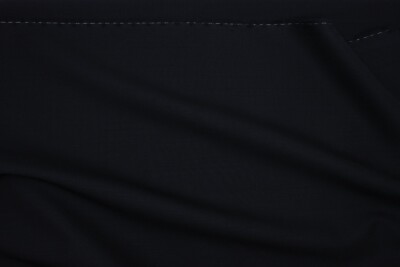 Lanificio Fabio lightweight black worsted wool suiting fabric made for Hugo Boss
