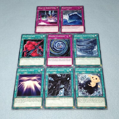 cloud deck yugioh GX Adrian Gecko 61 Card Cloudian Atlus Cirrostratus Fog King NM Yugioh Cloudian Deck 42 Cards