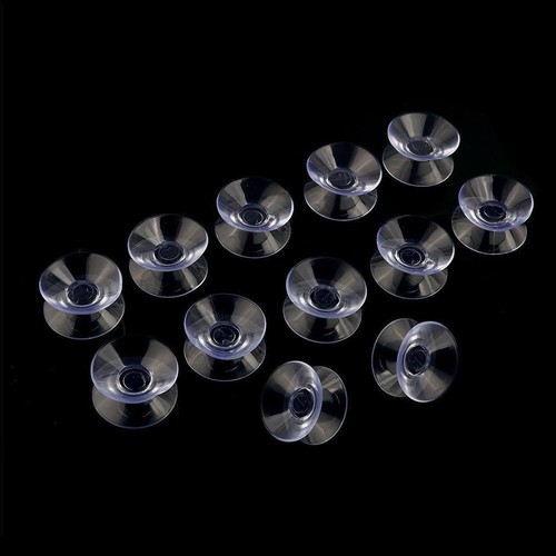 20,30,35,50mm Double Sided Suction Cups Clear Plastic Rubber Window Suckers Hot- - Imagen 8 de 17